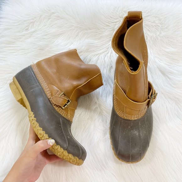 L.L. Bean Other - L.L BEAN Duck Boots Hunting Shearling Buckle SZ 8W